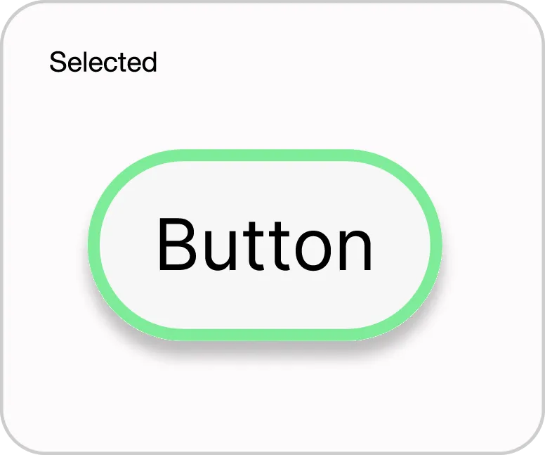Green Text Button Selected State